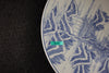 Imari vintage large porcelain plate in blue and white with landscape pattern - TLS Living