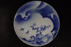 IMARI BLUE AND WHITE PORCELAIN FLOWER AND BIRD PATTERN LARGE PLATE - TLS Living