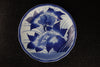 BLUE AND WHITE PORCELAIN PEONY PATTERN PLATE - TLS Living