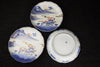 BLUE AND WHITE PORCELAIN SCENERY PATTERN MEDIUM PLATE  11 PIECES - TLS Living