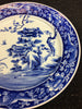 BLUE AND WHITE PORCELAIN FLOWER AND BIRD PATTERN LARGE PLATE - TLS Living