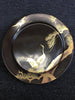 3-PIECE OF GOLD-LACQUERED PINE AND CRANE PATTERN PLATE SET - TLS Living